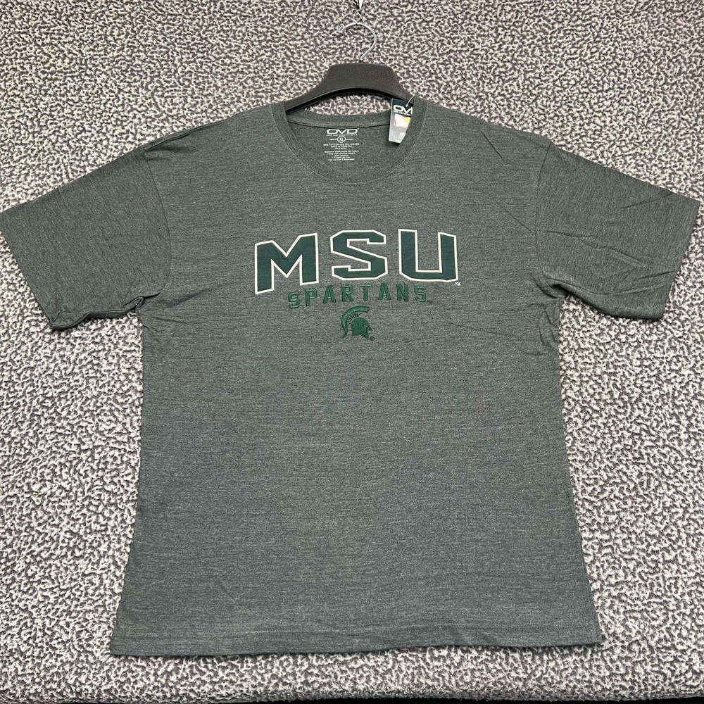 Michigan State Spartans Shirt‎ Men Extra Large Gray OVB Short Sleeve New XL